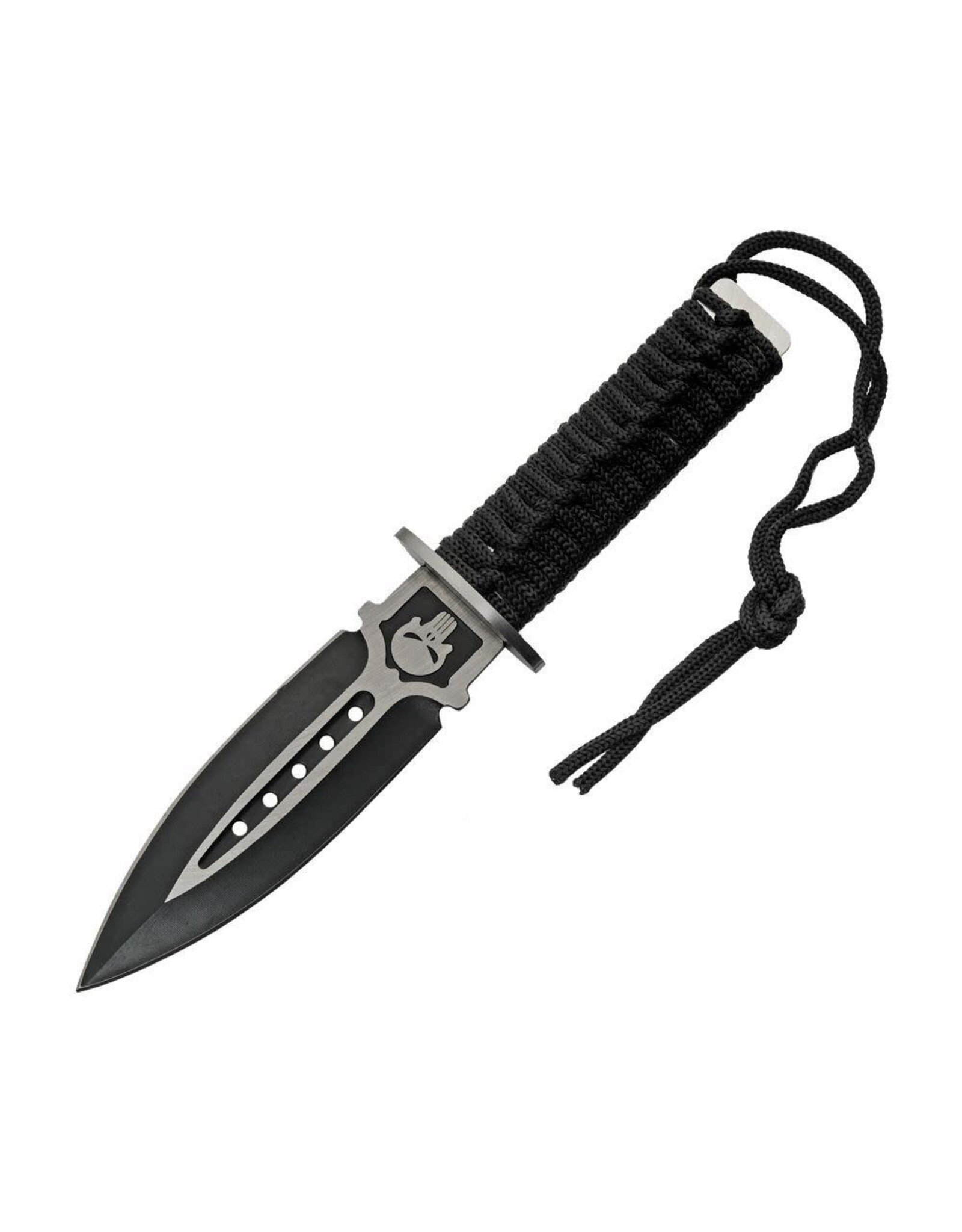 Rite Edge Rite Edge Skull Dagger two-tone Fixed Blade Knife Black Handles