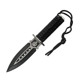 Rite Edge Rite Edge Skull Dagger two-tone Fixed Blade Knife Black Handles