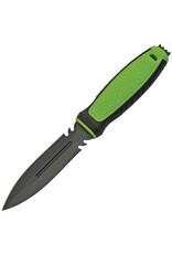 Rite Edge Rite Edge Divers Black Fixed Blade Knife Green Handles 211494