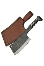 Rite Edge Railroad Spike Cleaver Fixed Knife 4.5 Carbon Steel Blade One Piece Construction