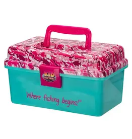 Kid Casters KCTBPINK Kids Tackle Box,Pink, Removable Tray,EZ Latch