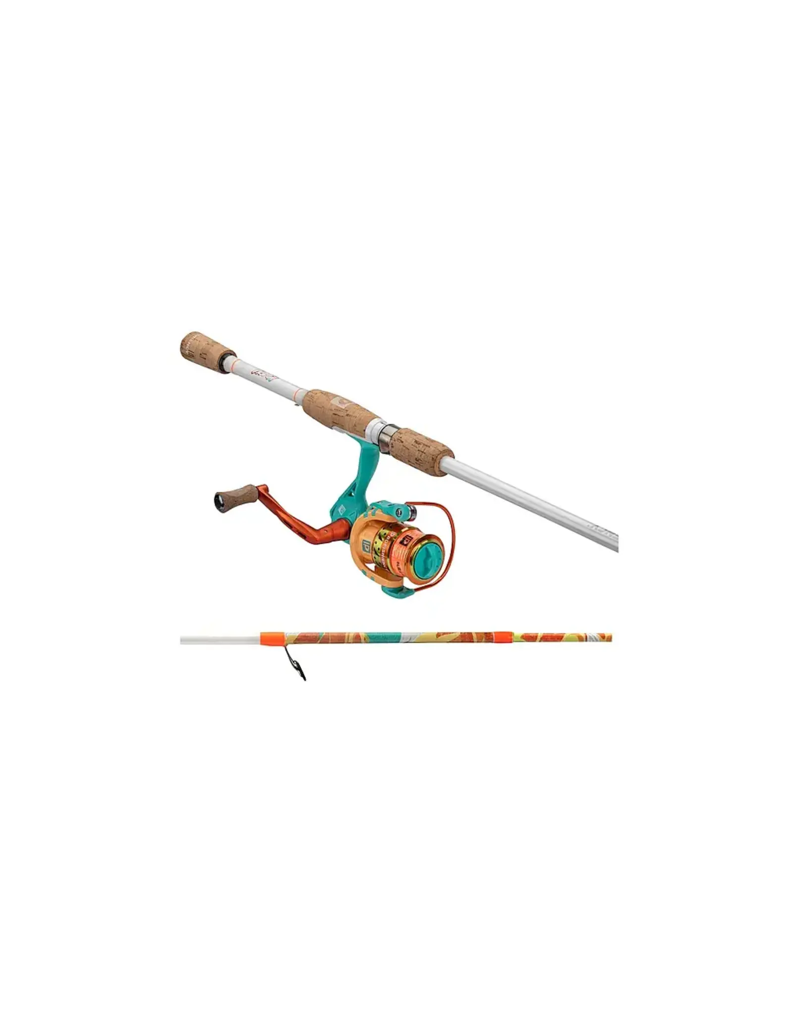 ProFISHiency ProFISHiency 6KRZYSPINREC Krazy Deluxe Spinning Combo,9 Bearing Reel,Cork Knobs,6 ft,2 pc, ML Rod,8 lb Hi Viz Line