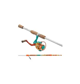 ProFISHiency ProFISHiency 6KRZYSPINREC Krazy Deluxe Spinning Combo,9 Bearing Reel,Cork Knobs,6 ft,2 pc, ML Rod,8 lb Hi Viz Line