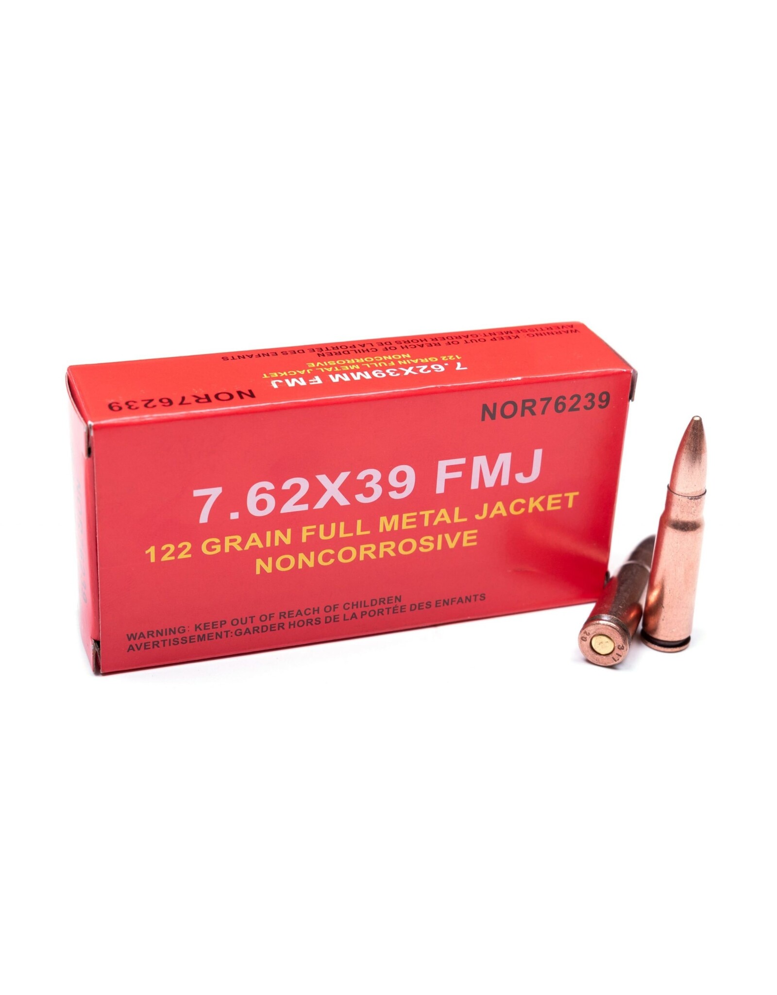 Norinco Norinco 7.62x39 122gr FMJ Non Corrosive Ammunition