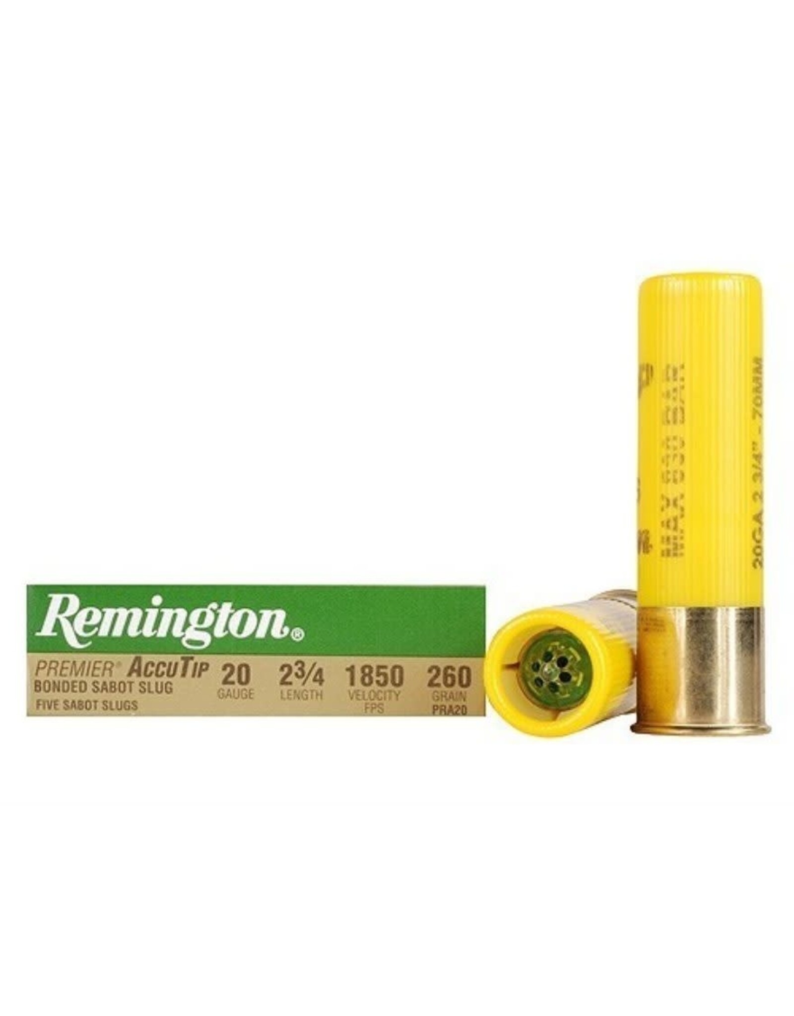 Remington Remington Premier Accutip Bonded Sabot Slugs 20 GA 2-3/4 in 20496