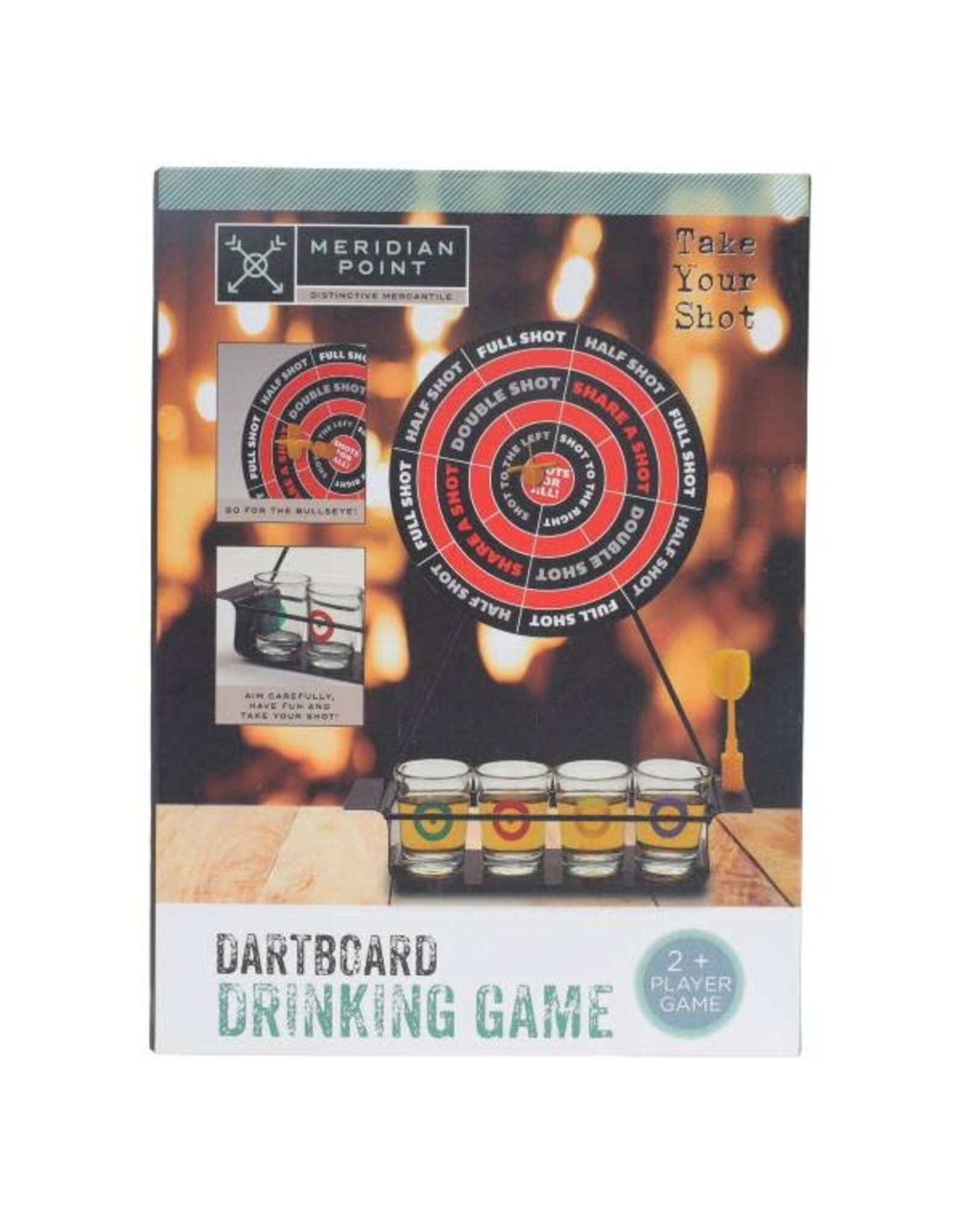 Meridian Point MERIDIAN POINT Dartboard Drinking Game