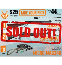DRAW #1561 - Take Your Pick - Henry, Benelli OR Excalibur!