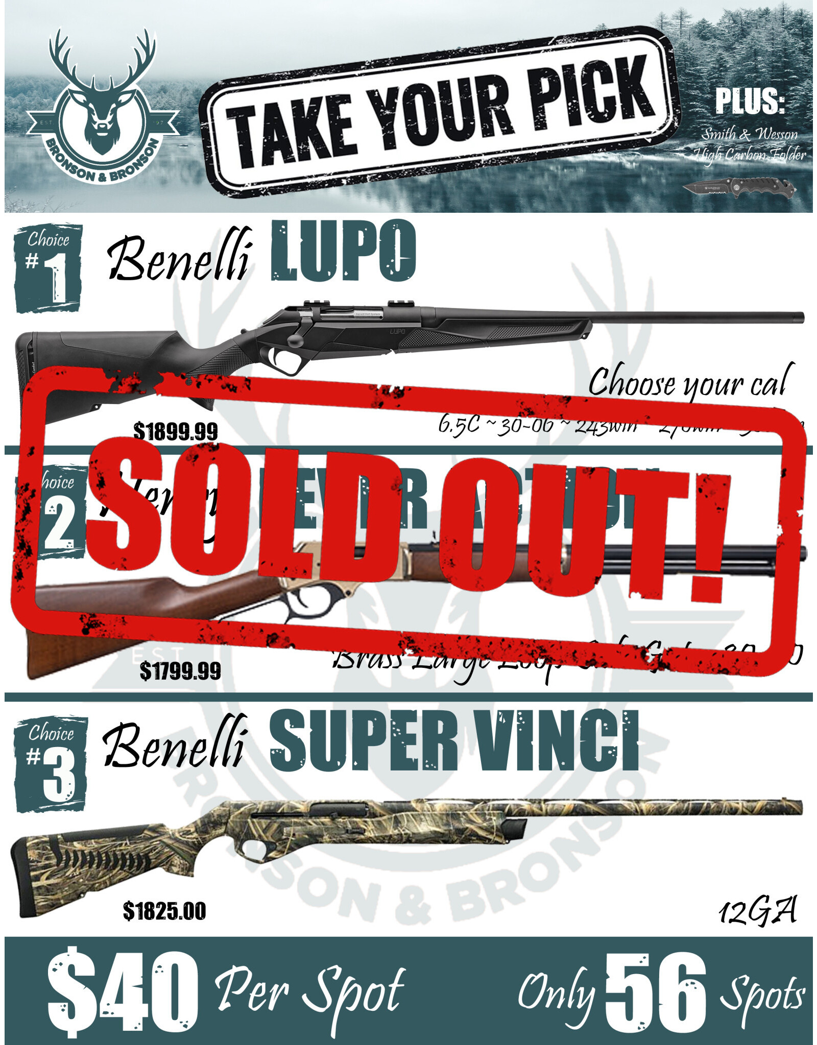 DRAW #1562 - Take Your Pick - Lupo, Henry OR Super Vinci!