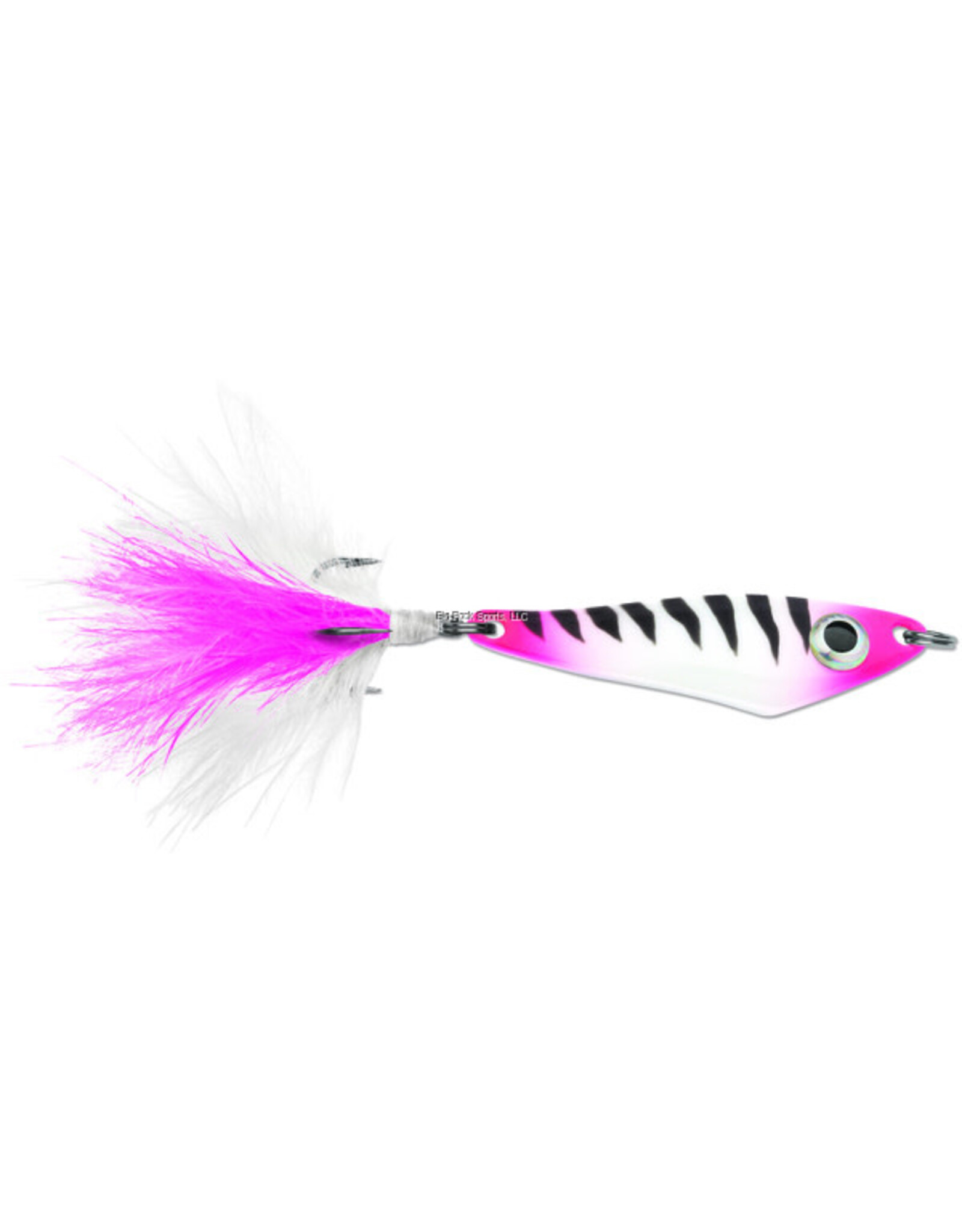 VMC VMC HTCH316GPS Hatchet Spoon, Sinking, 2", 3/16oz, sz 8 Treble, Glow Pink Squirrel