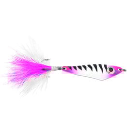 VMC VMC HTCH316GPS Hatchet Spoon, Sinking, 2", 3/16oz, sz 8 Treble, Glow Pink Squirrel