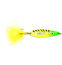 VMC VMC RRS18GSL Rattling Roach Spoon, 1-5/8", 1/8 oz, #10 Treble, Glow Slimy Lime