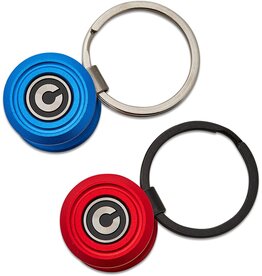 Civivi CIVIVI Knives Ostap Hel Key Coin Pocket Key Organizer Set, Red and Blue Aluminum, 1.69" Overall - C23056-3