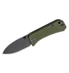 We Knife Co Ltd We Knife Company Ben Petersen Banter Folding Knife 2.9" S35VN Black Stonewashed Spear Point Blade, Green Micarta Handles, Liner Lock - 2004J