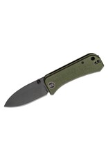 We Knife Co Ltd We Knife Company Ben Petersen Banter Folding Knife 2.9" S35VN Black Stonewashed Spear Point Blade, Green Micarta Handles, Liner Lock - 2004J