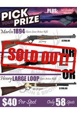 DRAW #1577 - Pick Your Prize - Marlin, Browning OR Henry!