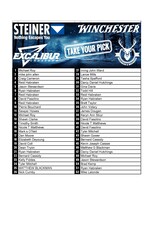 DRAW #1564 - Take Your Pick - Steiner, Winchester, Excalibur OR Gift Card!
