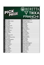 DRAW #1573 - Pick Your Prize - Beretta, Tikka OR Franchi!