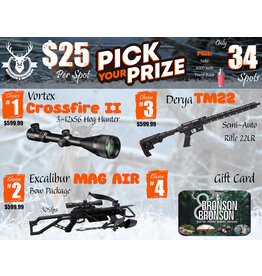 DRAW #1578 - Pick Your Prize - Vortex, Excalibur, Derya OR Gift Card!