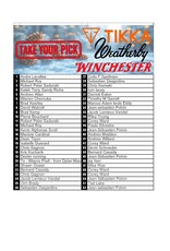 DRAW #1576 - Take Your Pick - Tikka, Weatherby OR Winchester!