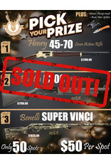 DRAW #1584 - Pick Your Prize - Henry, Beretta OR Benelli!