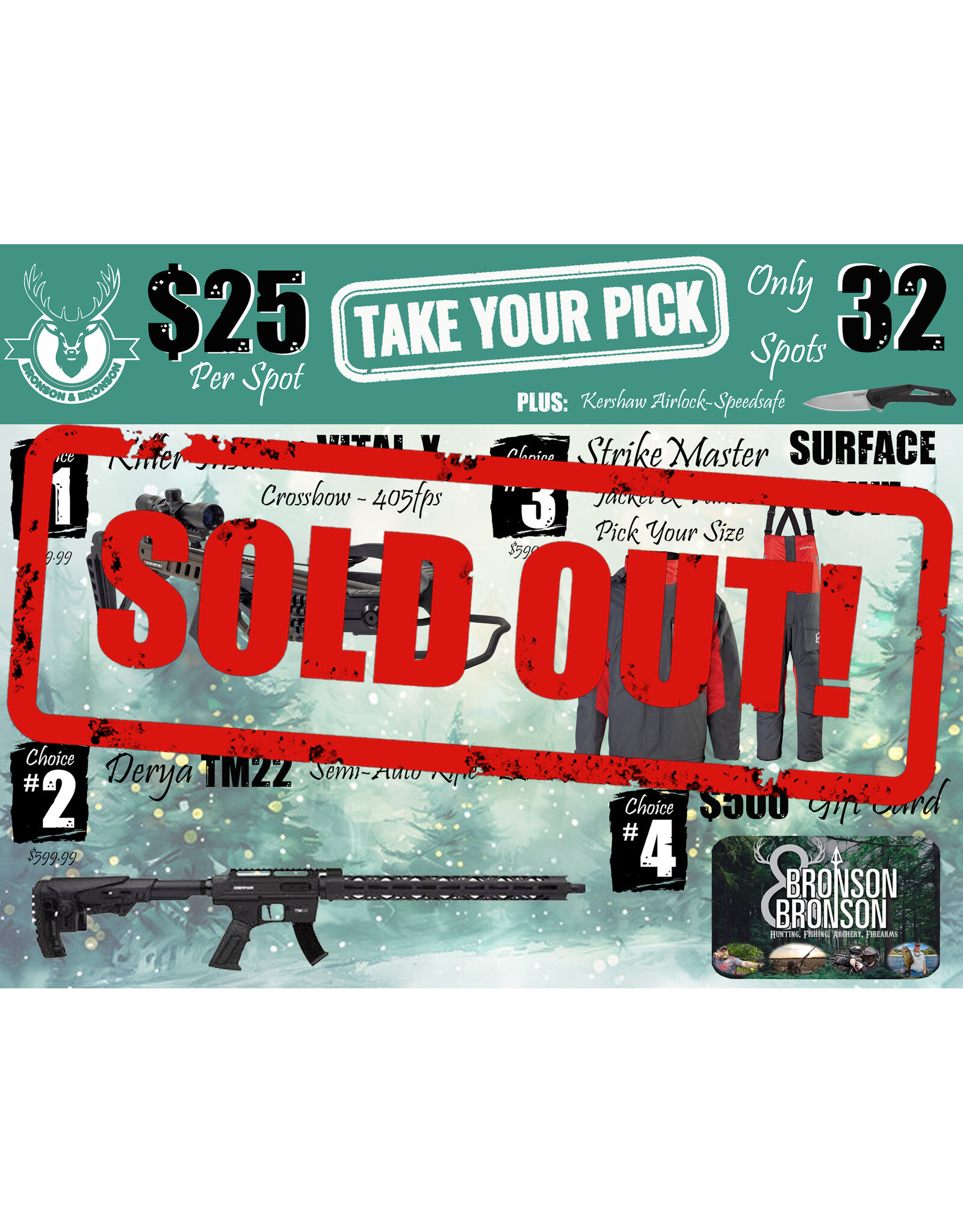 DRAW #1588 - Take Your Pick - Killer Instinct, Derya, StrikeMaster OR Gift Card!
