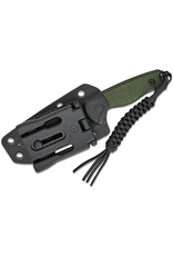 Civivi CIVIVI Knives Timberbark Fixed Blade Knife 3.2" 14C28N Black Stonewashed Drop Point Blade, Green Canvas Micarta Handles, Kydex Sheath - C23094-3