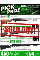 DRAW #1579 - Pick Your Prize - Benelli, Sako OR Browning!