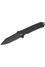 Civivi CIVIVI Knives Neurohaptic Button Lock Flipper Knife 3.74" Nitro-V Black Stonewashed Clip Point Blade, Milled Black G10 Handles, Reversible Clip - C23080-1