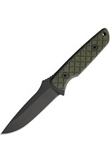 Spartan Blades Spartan Blades Professional Grade Alala Fixed Blade Knife 3.75" 1095 Black Powder Coated Blade, Green Micarta Handles, Black Injection Molded Sheath - SBSL004BKGR