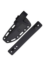 Spartan Blades Spartan Blades Professional Grade Alala Fixed Blade Knife 3.75" 1095 Black Powder Coated Blade, Green Micarta Handles, Black Injection Molded Sheath - SBSL004BKGR