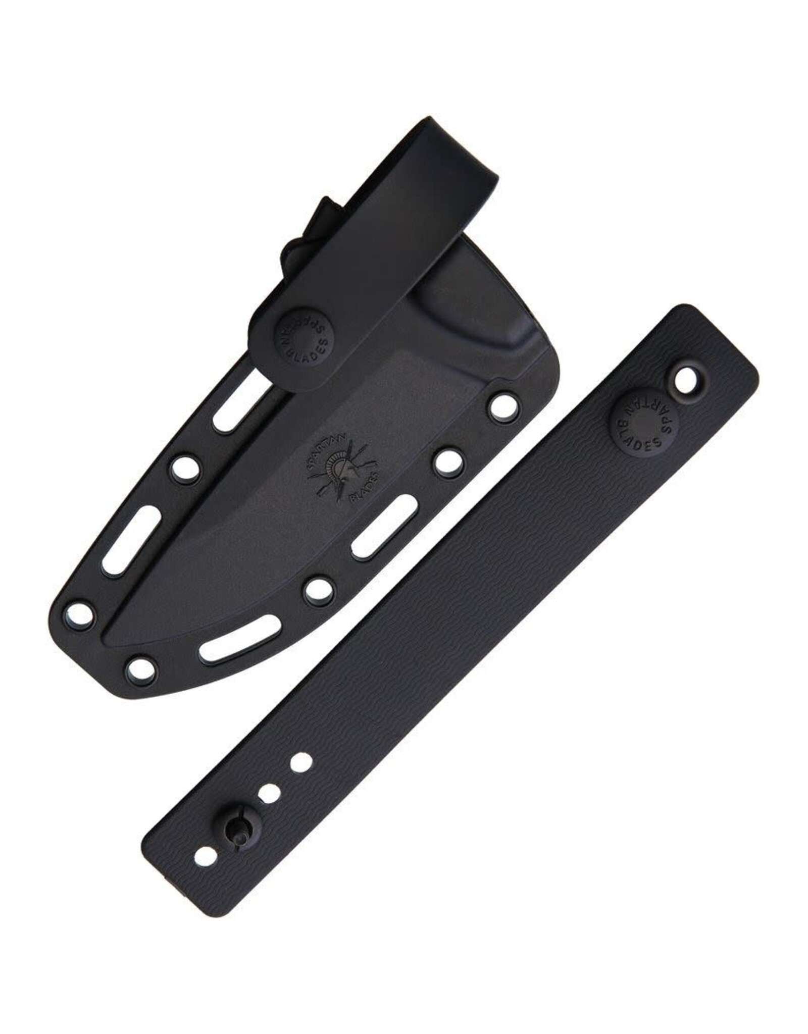 Spartan Blades Spartan Blades Professional Grade Alala Fixed Blade Knife 3.75" 1095 Black Powder Coated Blade, Green Micarta Handles, Black Injection Molded Sheath - SBSL004BKGR