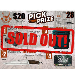 DRAW #1590 - Pick your Prize - Leupold, Rambo, Yeti OR Gift Card!