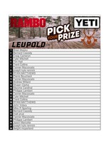 DRAW #1590 - Pick your Prize - Leupold, Rambo, Yeti OR Gift Card!