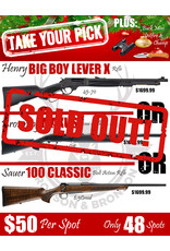 DRAW #1582 - Take Your Pick - Henry, Browning OR Sauer!