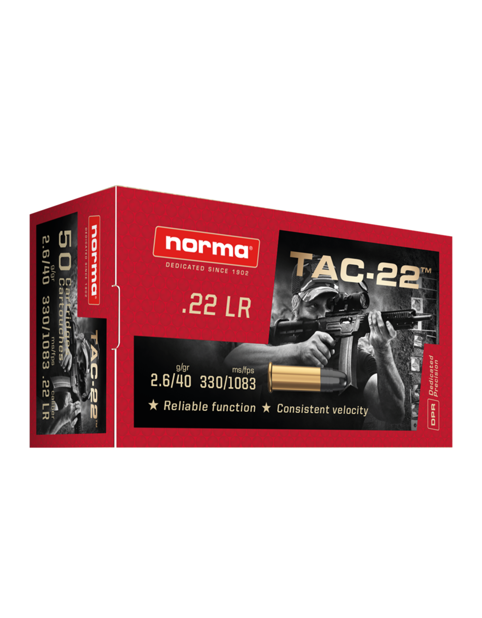 Norma Norma Tac-22 .22LR 500rds 1083 FPS