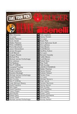 DRAW #1595 - Take Your Pick - Henry, Ruger OR Benelli!