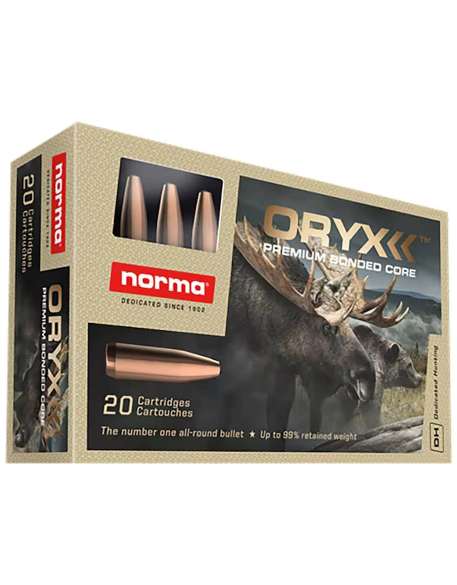 Norma Norma Oryx 270 Win Ammo 150 Grain Medium Game Bonded SP