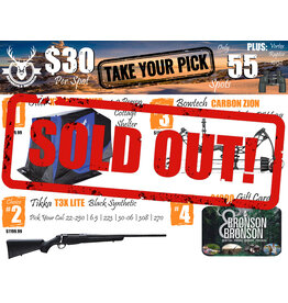 DRAW #1599 - Take Your Pick - Otter, Tikka, Bowtech OR Gift Card!