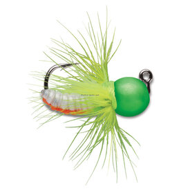 VMC VMC TFJ132GOGL Tungsten Fly Jig, Sinking, 1/32 oz, #12 Hook, Green Orange Glow, 2 cd
