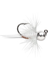 VMC VMC TBFJ132MS Tungsten Bullfly Jig 1/32 oz, #10 Hook, Metallic Silver, 2pk