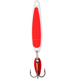 Bay de Noc Bay de Noc  Swedish Pimple 6FON-C Jigging Lure 2 1/4" Fluorescent Orange/Nickle