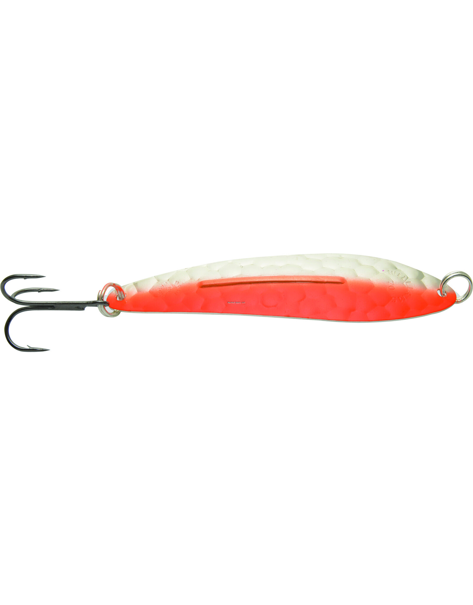 Williams Williams C70ORHC-ORHC Small WhiteFish Spoon 4-1/4" 3/4oz Orange/ Silver Honeycomb