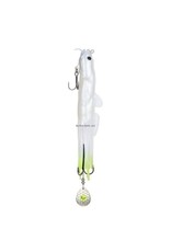 Savage Gear Savage Gear SSBRBTRTF9V- WHCHT 3D Burbot Tube, White Chartreuse, 10", 6 1/2oz, Scented, 1/Clam