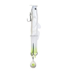 Savage Gear Savage Gear SSBRBTRTF9V- WHCHT 3D Burbot Tube, White Chartreuse, 10", 6 1/2oz, Scented, 1/Clam