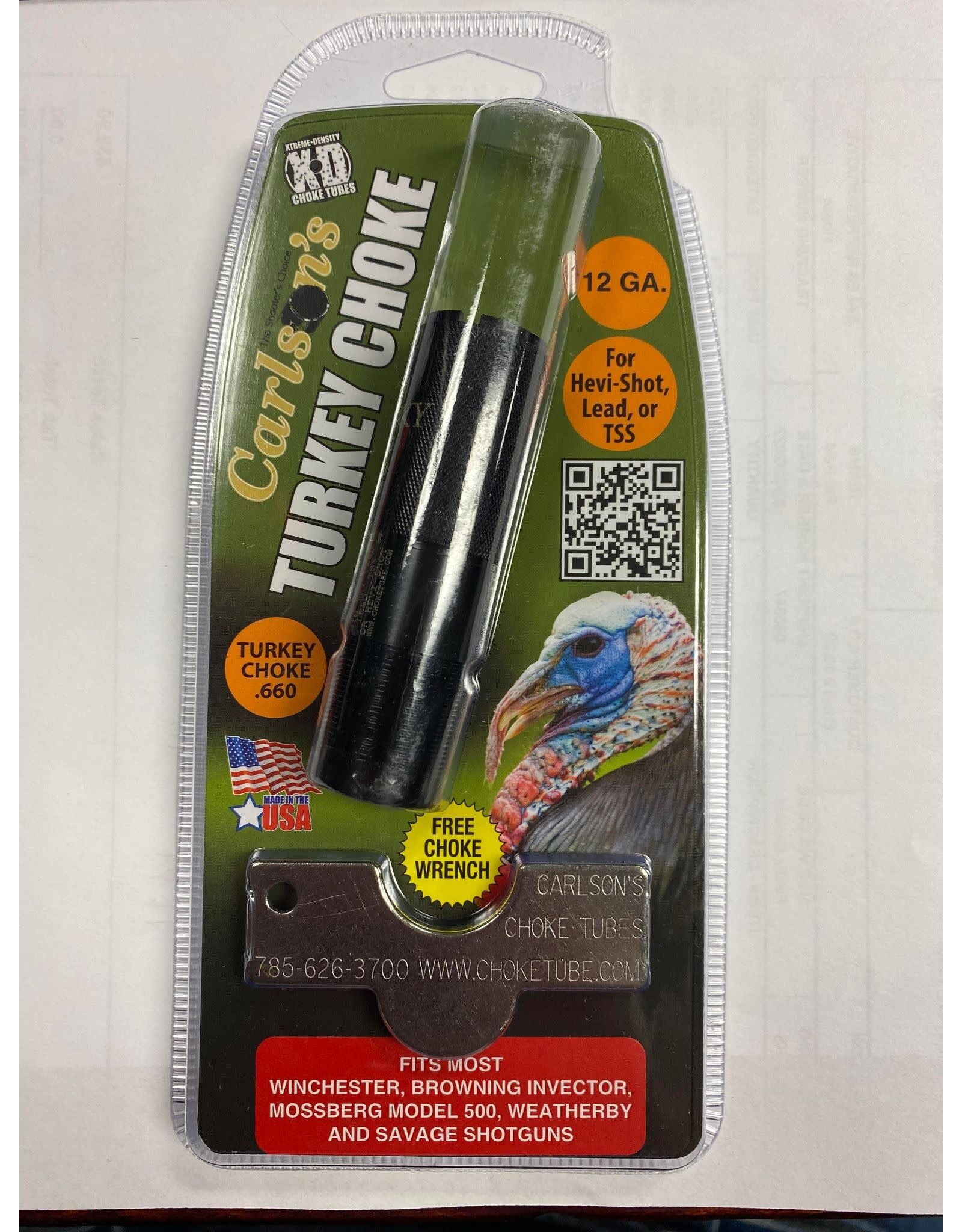 Carlson's Choke Tubes Carlson's Extended Turkey Choke - Winchester , Browning Invector , Mossberg Model 500 , Weatherby & Savage  12GA .660 - 19892