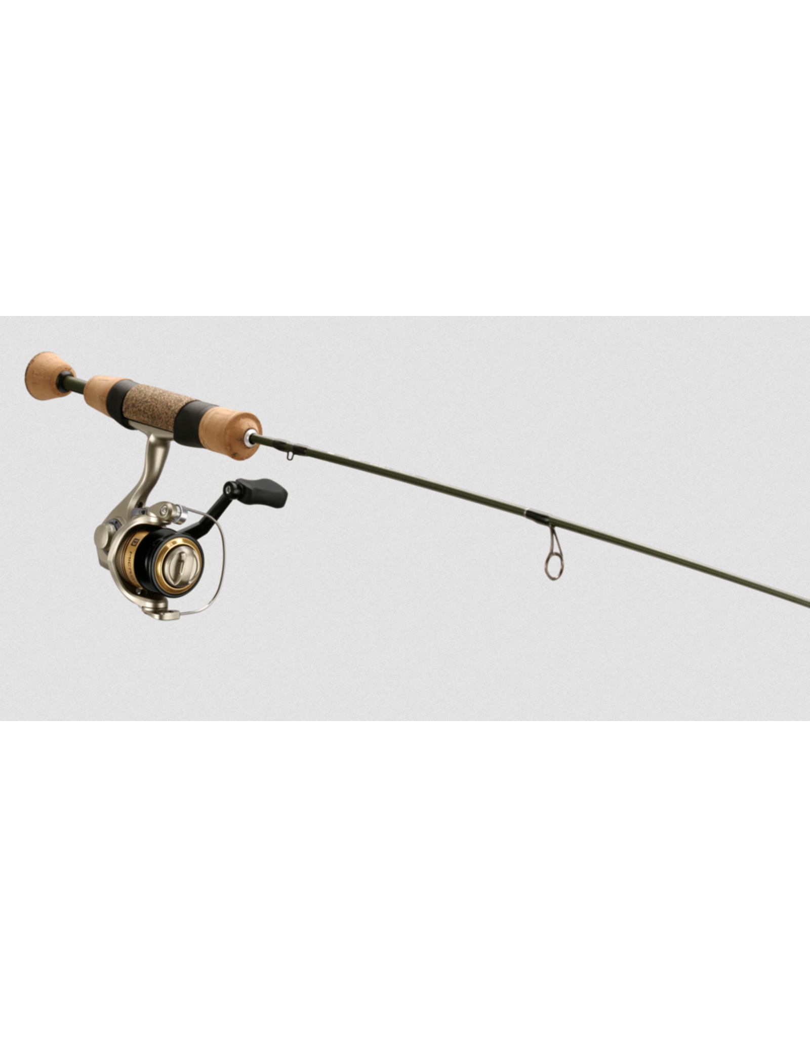 13 Fishing 13 Fishing MWC3-28M Microtec Walleye Ice Combo, 3BB, 5.2:1, IAR, 28" M, Solid Fiberglass Blank