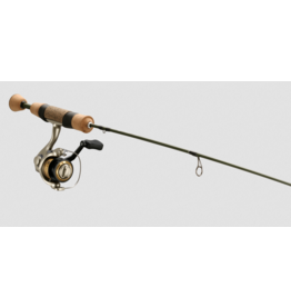 13 Fishing 13 Fishing MWC3-28M Microtec Walleye Ice Combo, 3BB, 5.2:1, IAR, 28" M, Solid Fiberglass Blank