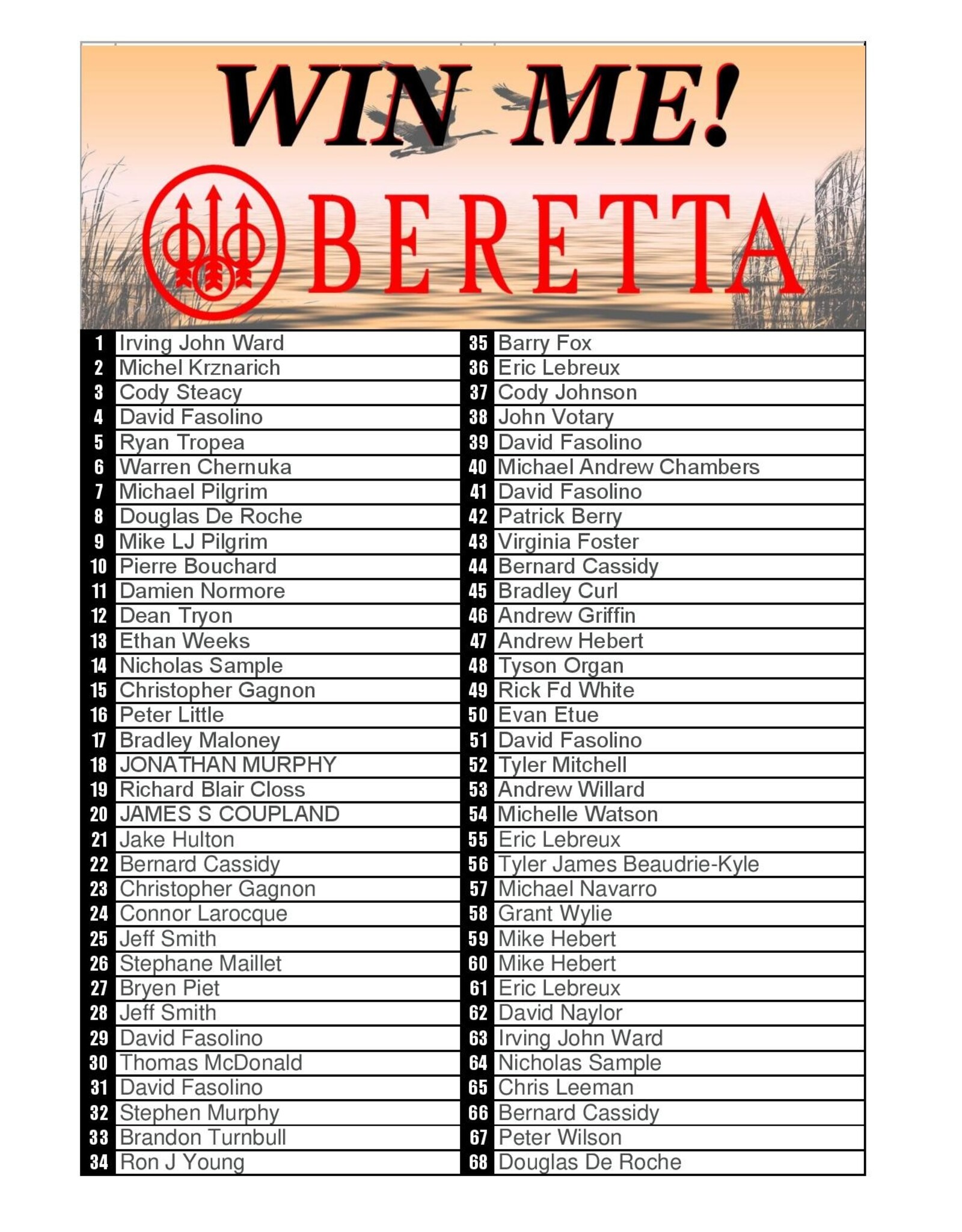 DRAW #1600 - WIN ME - BERETTA A400 XTREME PLUS!!!