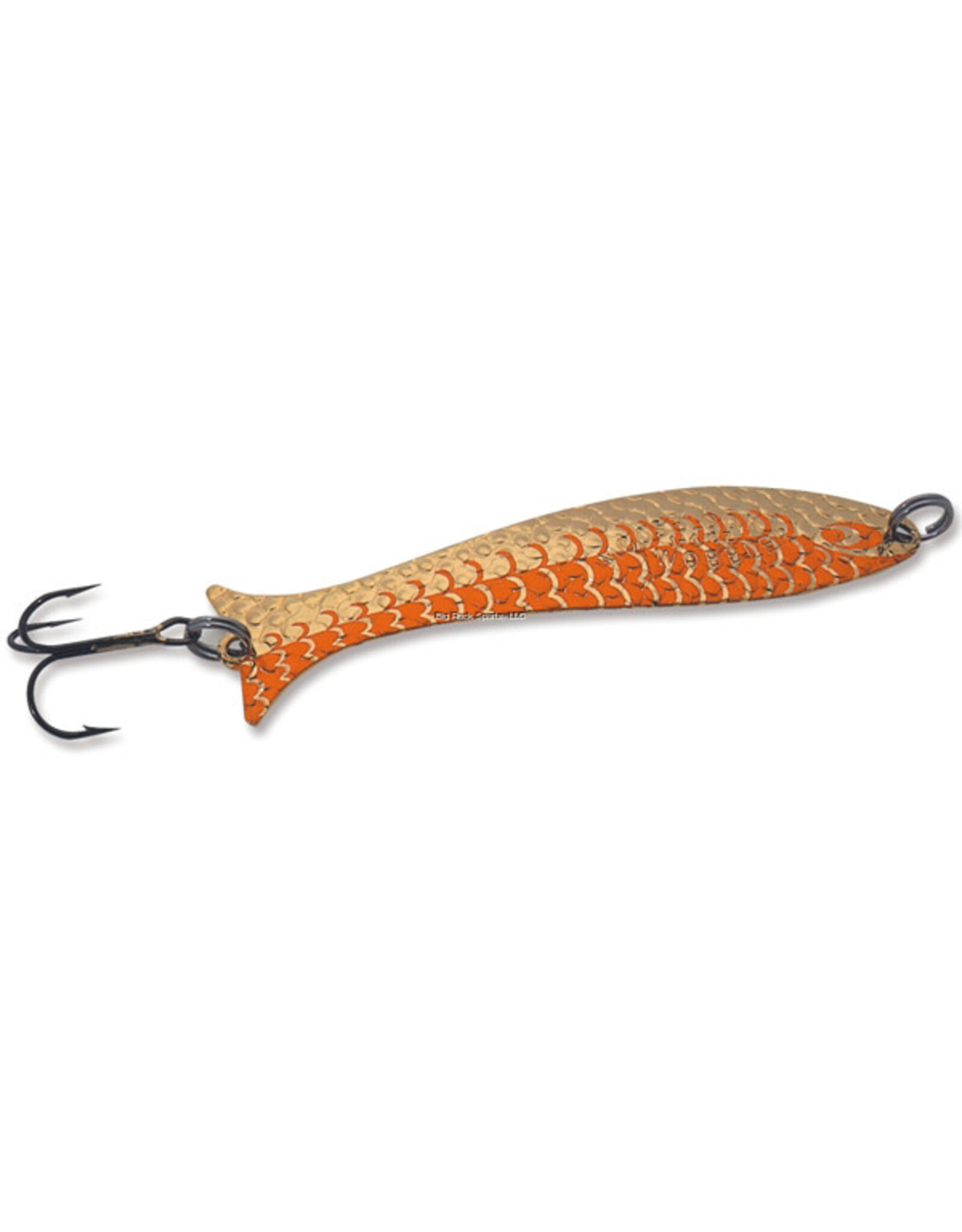 Mooselook Mooselook 11219-GNOR Midget Wobbler Spoon 1-7/8" 1/12oz Gold Nu-Wrinkle/Orange