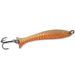 Mooselook Mooselook 11219-GNOR Midget Wobbler Spoon 1-7/8" 1/12oz Gold Nu-Wrinkle/Orange